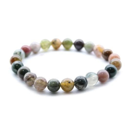Pulsera de Ágata de Musgo 8mm