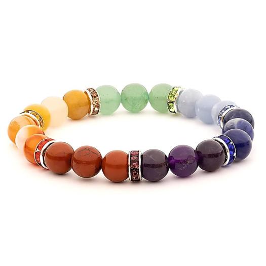 Pulsera Elástica 7 Chakra 9mm