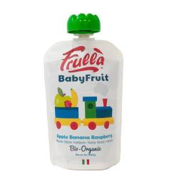 Puré BabyFruit Manzana Plátano y Frambuesa Doypack Frulla Bio 100g