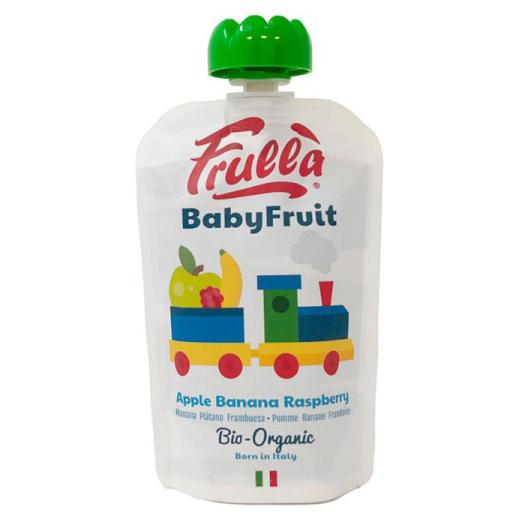Puré BabyFruit Manzana Plátano y Frambuesa Doypack Frulla Bio 100g
