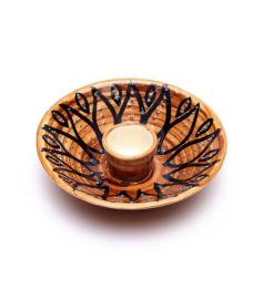 Quemador para Palo Santo Natural de Cerámica Marrón