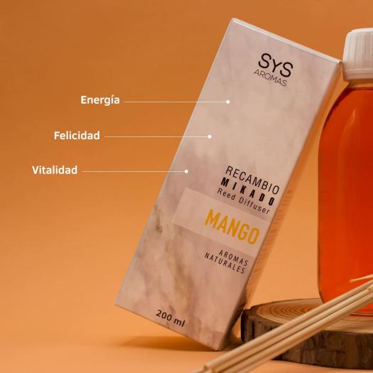 Recambio Mikado con Palos Mango SYS 200ml