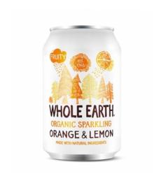 Refresco de Naranja y Limón Whole Earth Bio 330ml
