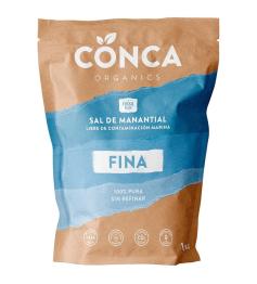 Sal de Manantial Fina Sin Plástico Conca Organics 1Kg