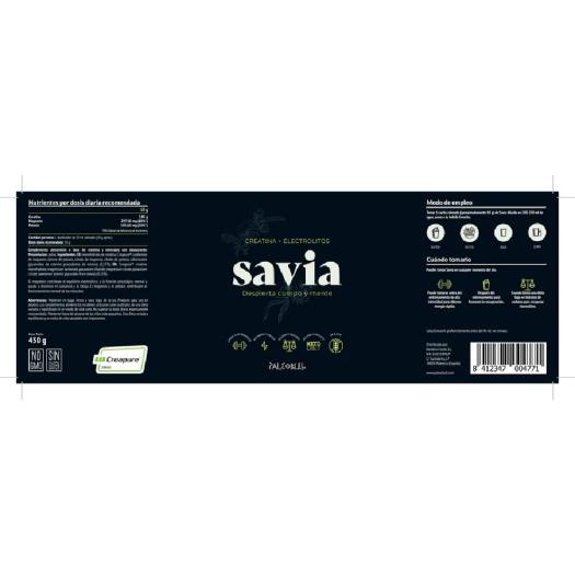 Savia: Creatina Creapure® + Electrolitos Esenciales Paleobull 450g