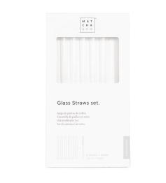 Set de 6 Pajitas de Vidrio con Cepillo Limpiador Matcha&Co