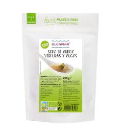 Sopa de Arroz Verduras y Algas Algamar Bio 500g