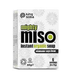 Sopa de Miso y Semillas de Edamame Sin Gluten King Soba Bio 6x10g