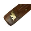 Soporte Incienso Madera Elefante 25cm