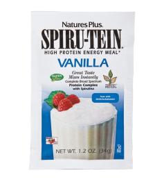 Batido de Proteína Vegetal Spiru Tein Vainilla Natures Plus Sobre 34 g
