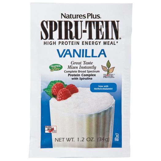 Batido de Proteína Vegetal Spiru Tein Vainilla Natures Plus Sobre 34 g