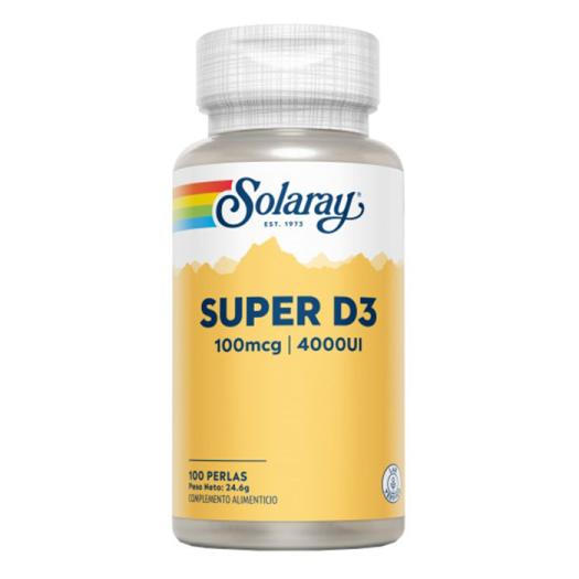 Super D3 4000UI Solaray 100 Perlas