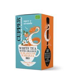 Té Blanco con Naranja Cupper Bio 20 bolsitas