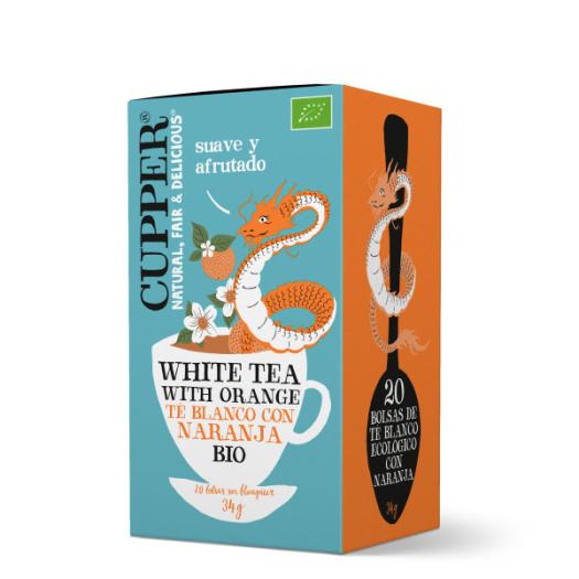 Té Blanco con Naranja Cupper Bio 20 bolsitas