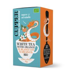 Té Blanco con Naranja Cupper Bio 20 bolsitas