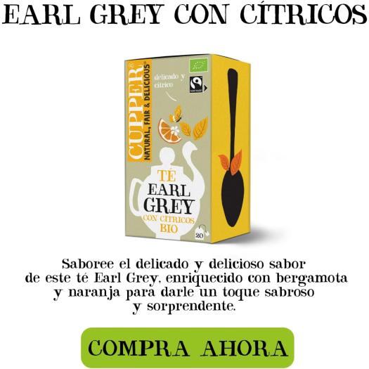 Té Earl Grey con Cítricos Cupper Bio 20 bolsitas
