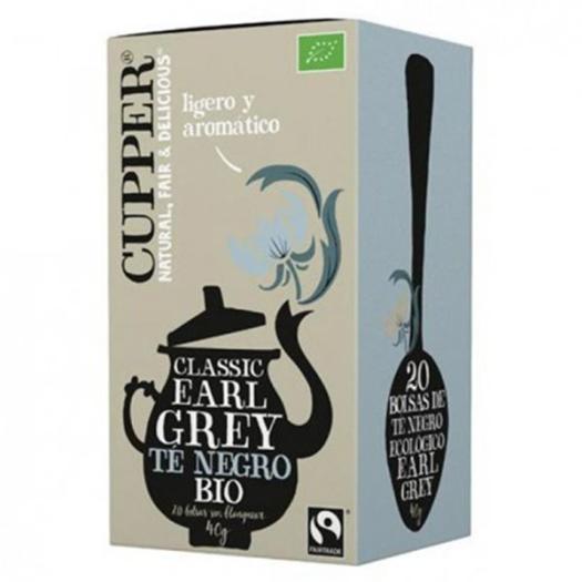 Té Negro Earl Grey Cupper Bio 20 bolsitas
