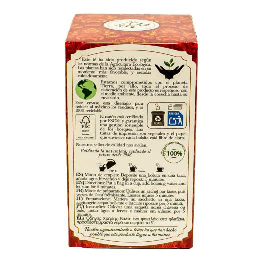 Té Rojo Pu Erh Artemis Bio 20 filtros