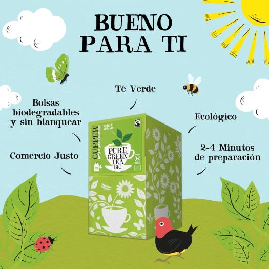 Té Verde Cupper Bio 250 bolsitas