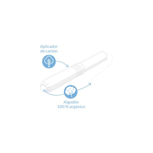 Tampón Súper con Aplicador Natracare Bio 16 ud