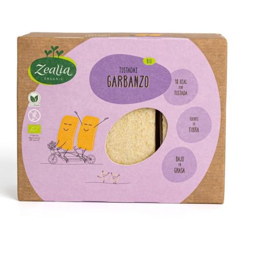 Tostadas de Garbanzo Sin Gluten Zealia Bio 120g