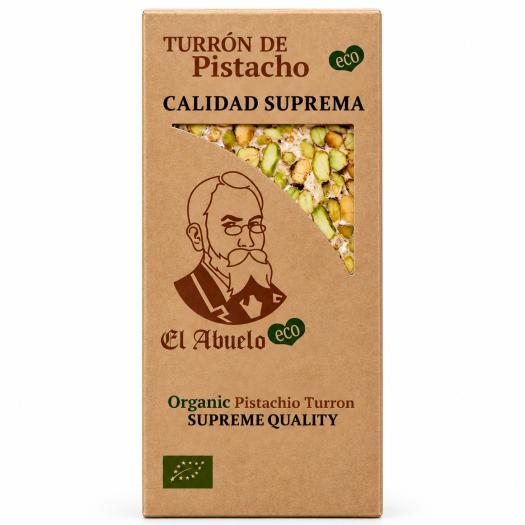 Turrón Duro de Pistacho El Abuelo Bio 200g