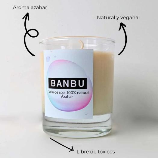 Vela de Soja Natural Azahar Banbu