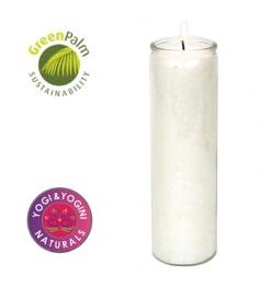 Vela Blanca de Estearina 21x6,5cm