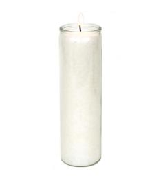 Vela Blanca de Estearina 21x6,5cm