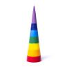 Vela Cónica Arco Iris Sin Aroma 21x5.5cm
