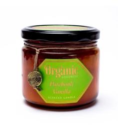 Vela de Cera de Soja Pachulí y Vainilla Organic Goodness Song of India 200g