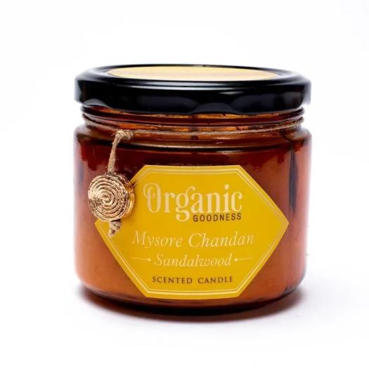 Vela de Cera de Soja Sándalo Organic Goodness 200g