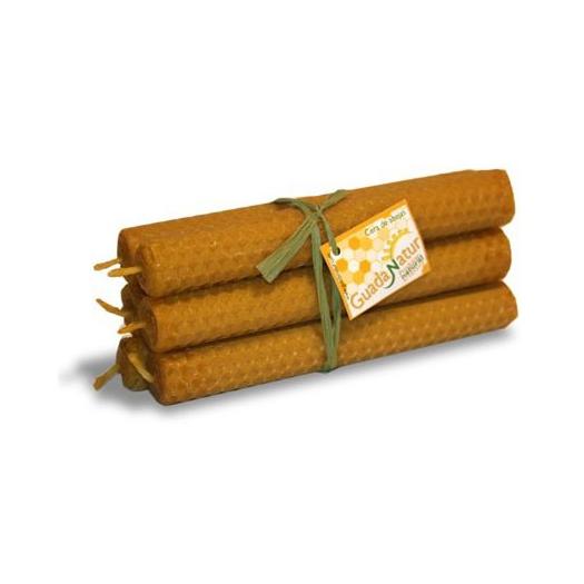 Velas de Cera de Abeja de 15cm PACK 6uds