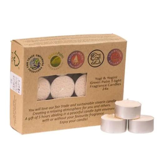 Velas de Té Nightlights Jazmín Estearina Fairtrade PACK 24 uds