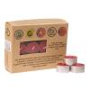 Velas de Té Nightlights Rosa Estearina Fairtrade PACK 24 uds