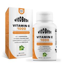 Vitamina C 1000 y Bioflavonoides Vitobest 60 Cápsulas