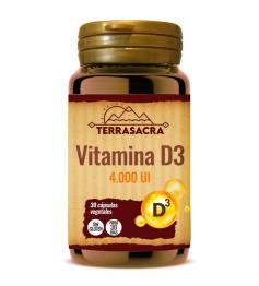 Vitamina D3 4000 UI Terrasacra 30 Cápsulas