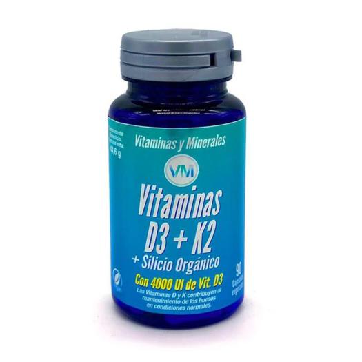 Vitamina D3 y K2 con Silicio Orgánico Ynsadiet 90 Cápsulas Vegetales