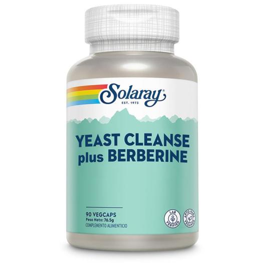 Yeast Cleanse Plus con Berberine Solaray 90 Cáps