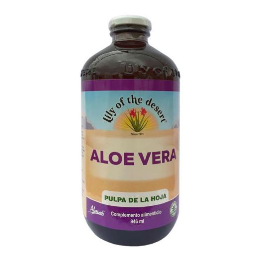 Zumo de Aloe Vera Pulpa Hoja (Vidrio) Lily of the Desert 946 ml